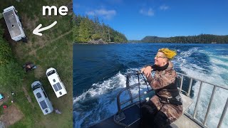 I swapped my van for a boat 🛥️ Freediving gods pocket Port Hardy Sea Nettle Jellyfish SeaPen SunStar