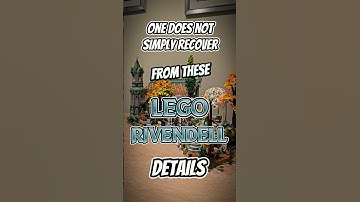 One does not simply recover from these Lego Rivendell details 👌🧝‍♂️ #shorts #lego #lotr #rivendell
