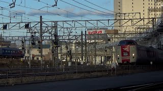 2000系南風&381系やくも　岡山駅同時発車