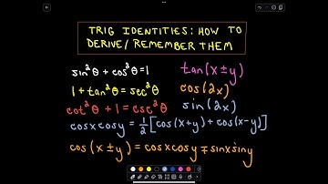 ❖ Trigonometric Identities: How to Derive / Remember Them - Part 3 of 3 ❖