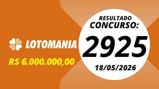 Lotomania Resultado do Concurso 2925 18/05/2026
