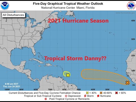Strong Tropical Wave off Coast of Africa it Could Become Danny! - YouTube