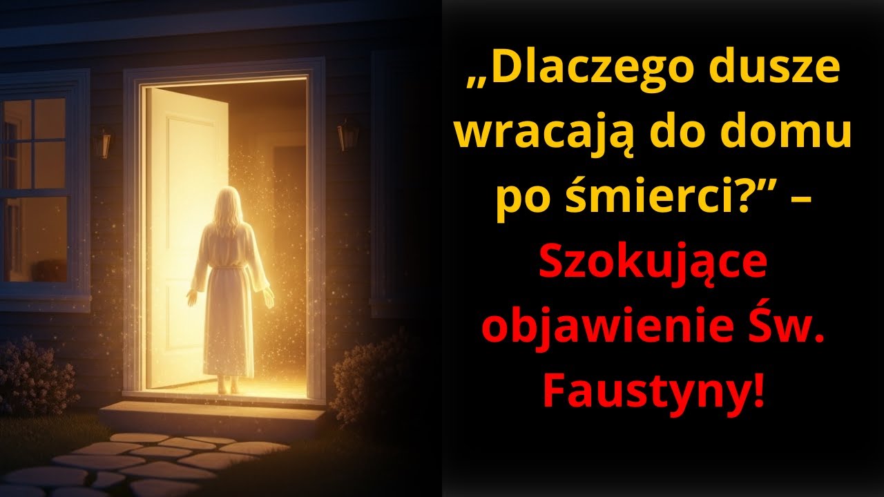 Dlaczego dusza zmarłego wraca do WŁASNEGO DOMU? Szokujący sekret objawień św. Faustyny.