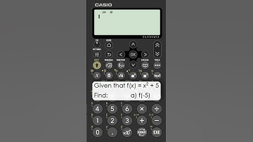 Waarden berekenen met functies f(x) op een Casio fx-991CW Classwiz