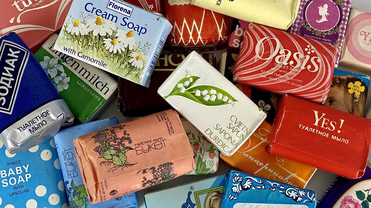 Vintage Soap Unpacking #3. ASMR. No Talking. Распаковка винтажного мыла.