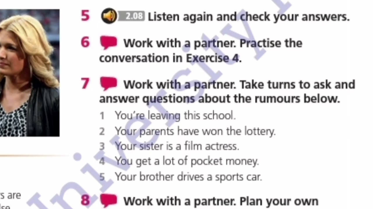 Speaking clarifying unit 6, eyes open 4, 8 класс