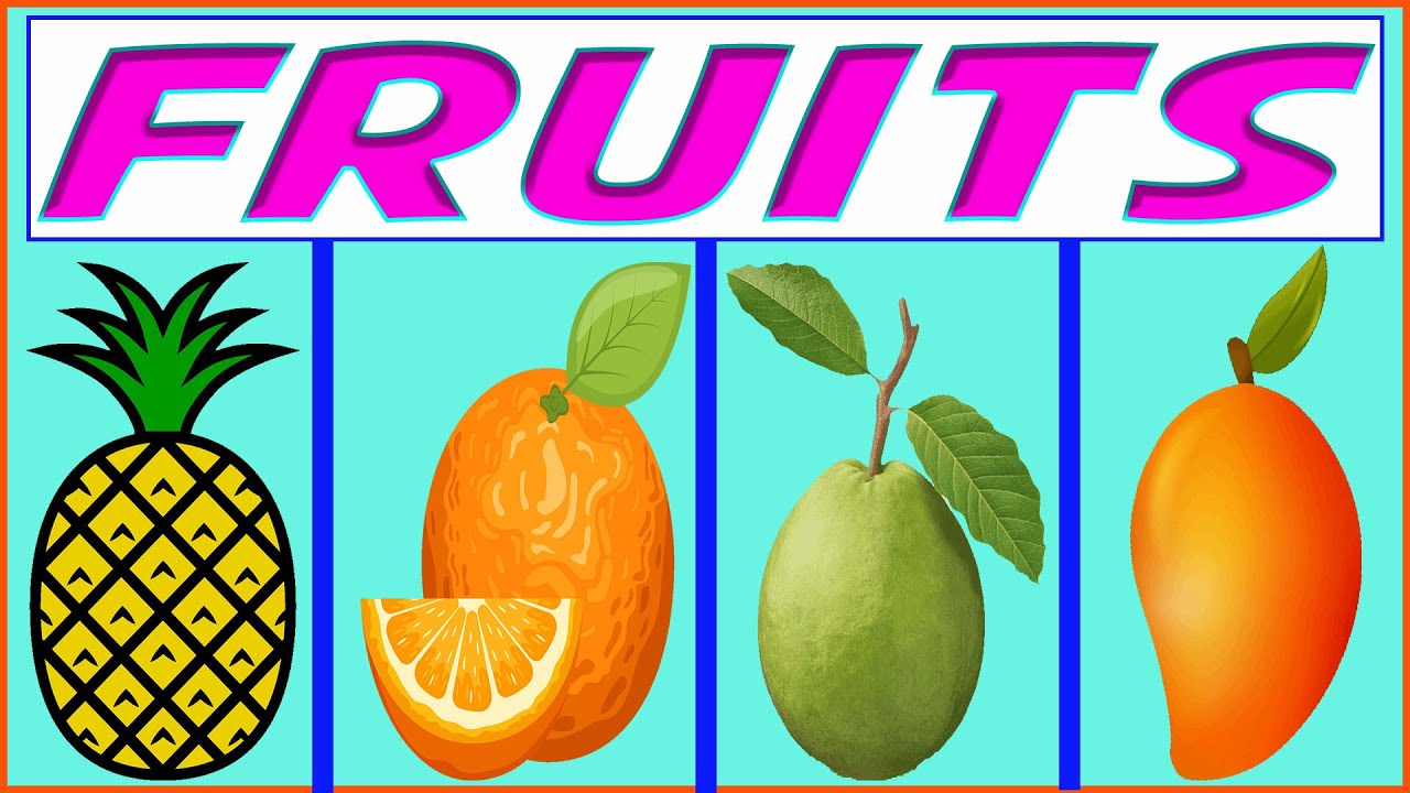 Fruits Learning Fruits Kindergarten Learning Videos For 3 Year Olds