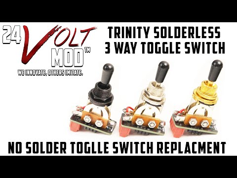 Installing a 3 Way Pickup Selector Toggle Switch LP No SOLDERING?