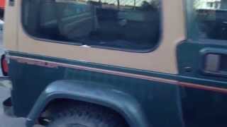 Sports Performance 1993 Jeep Wrangler Sahara YJ Hard Top Factory A/C Runs Great Overall Video