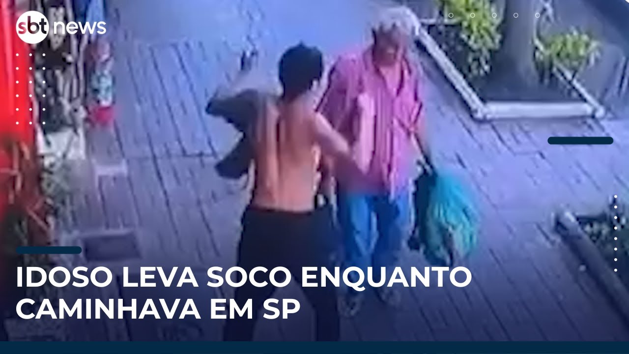 Jovem é preso após agredir idoso que caminhava em São Paulo