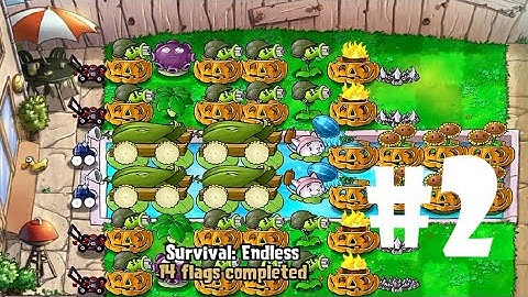 Plants vs Zombies | Survival: ENDLESS (29 Flags Completed) PART 2 (iOS Android)