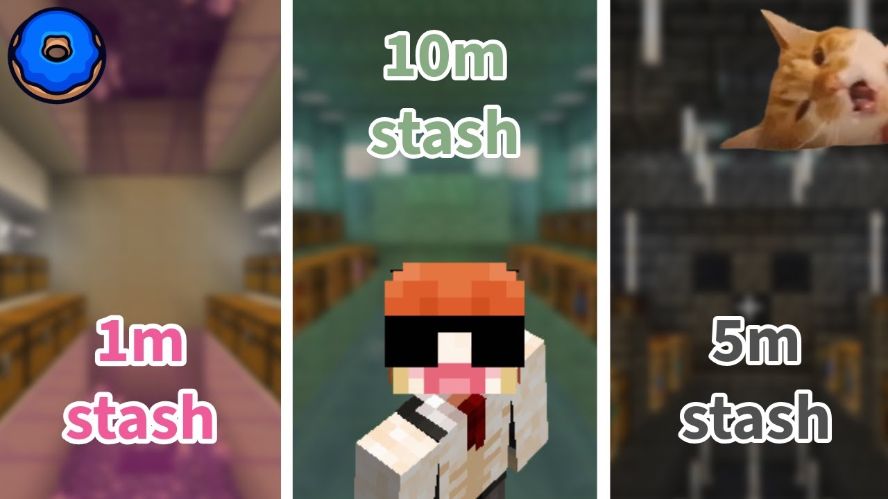 1 to 10 Million stash in the Donutsmp... 