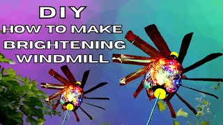 HOW TO BUILD BRIGHTENING WIND SPINNER FROM PLASTIC BOTTLE | WINDMILL IDEAS