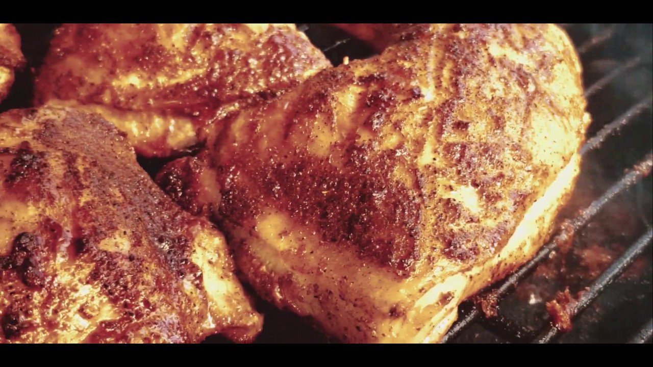 Chicken leg quarters on the Big Green Egg preview YouTube