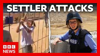 On the frontline of Israeli settler violence in the West Bank | BBC News