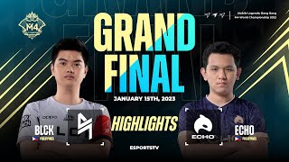 Blacklist International vs Echo Grand Final M4 World Championship | Echo vs BLCK All Game Highlights