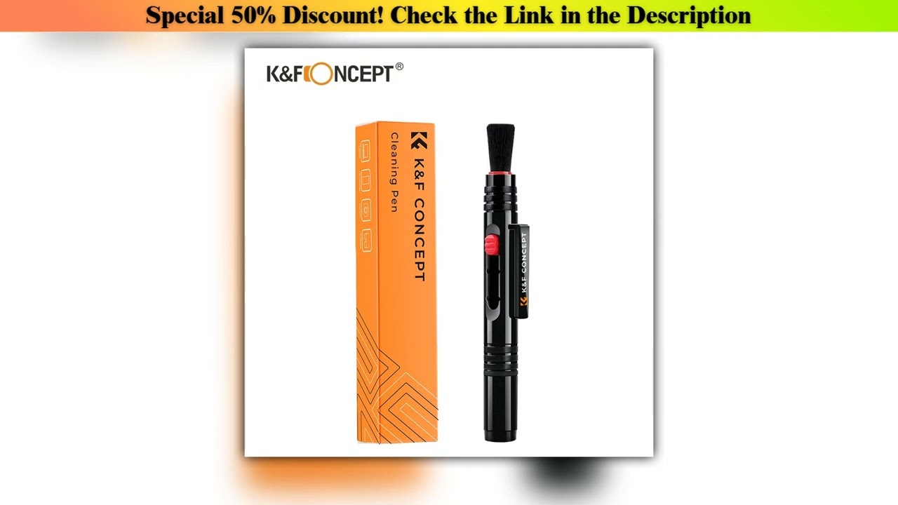 Get K&F Concept Lens Cleaning Pen with Retractable Soft Brush for DSLR Cameras and Sensitive Electr