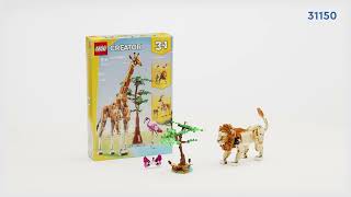 Lego Creator Wild Safari Animals 31150