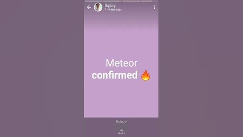 meteor at sabah