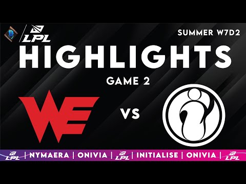 WE vs IG Highlights Game 2 | LPL 2025 Split 3 | Team WE vs Invictus Gaming by Onivia