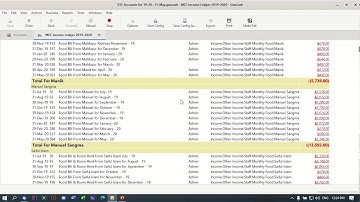 Income & Expenses Ledger Printing