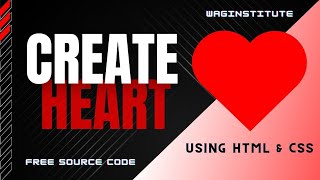 Creating a HEART ❤ using CSS | HTML & CSS | CSS Tutorial | Coding 🔥