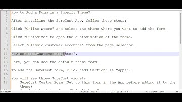How to Add a SureCust Form in a Shopify Theme?