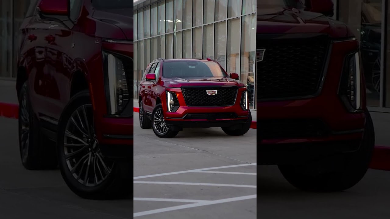Redefining bold. The 2025 Cadillac Escalade in Radiant Red is here to steal the spotlight. 🔥