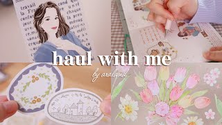 감성, 빈티지, 귀여운 거 다 있는 다꾸 문구 하울✨하고 다꾸도 한 장하는 영상😚Journal & Haul With Me