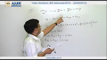 IIT-JEE Advanced 2015 Video Solution by ALLEN – Physics (Paper-2) Q. No. 14,15 (Paper Code-6)