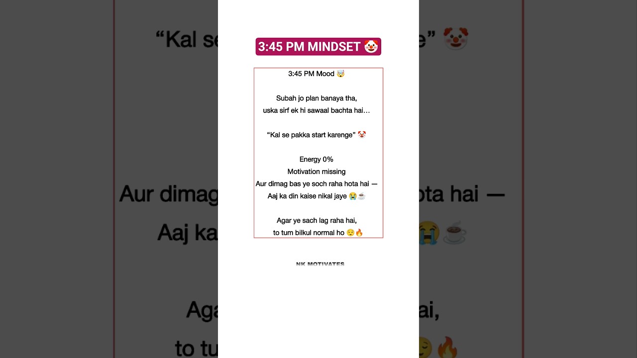 Subah Hero, Shaam Zero 🤡😵‍💫 