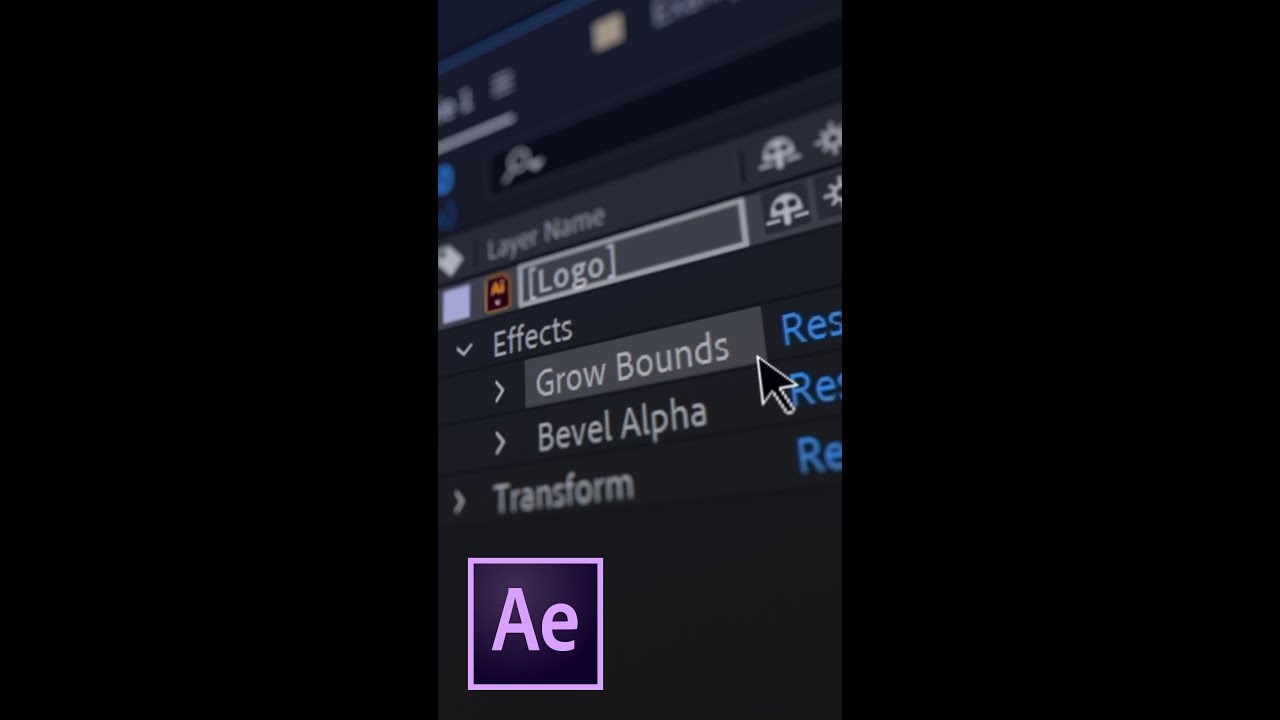 Grow Bounds Effect in After Effects Shorts YouTube