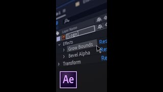 Grow Bounds Effect in After Effects #Shorts