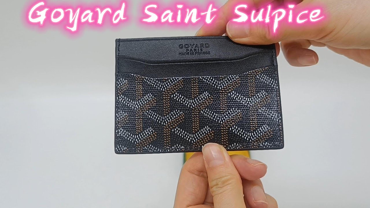 GOYARD SAINT SULPICE CARD HOLDER Black/Authentic