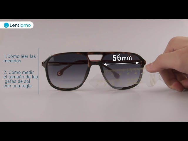 saber la talla de gafas de sol - YouTube