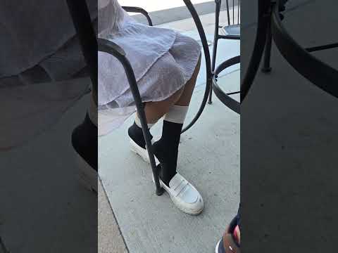 Havin' lunch with me in black socks and white loafers