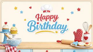 Mini Chef Happy Birthday TV Background | 2 Hour 4K Preschool Baking Party screenshot 5