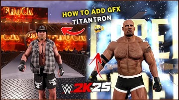 How To Add Brock Lesnar Titantron (GFX) WWE 2K25 Game || How To Unlock Everything Unlock WWE 2K25