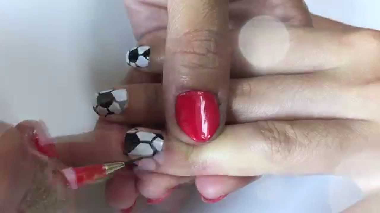 Soccer Ball Nail Art/Designs ready for soccer season? YouTube