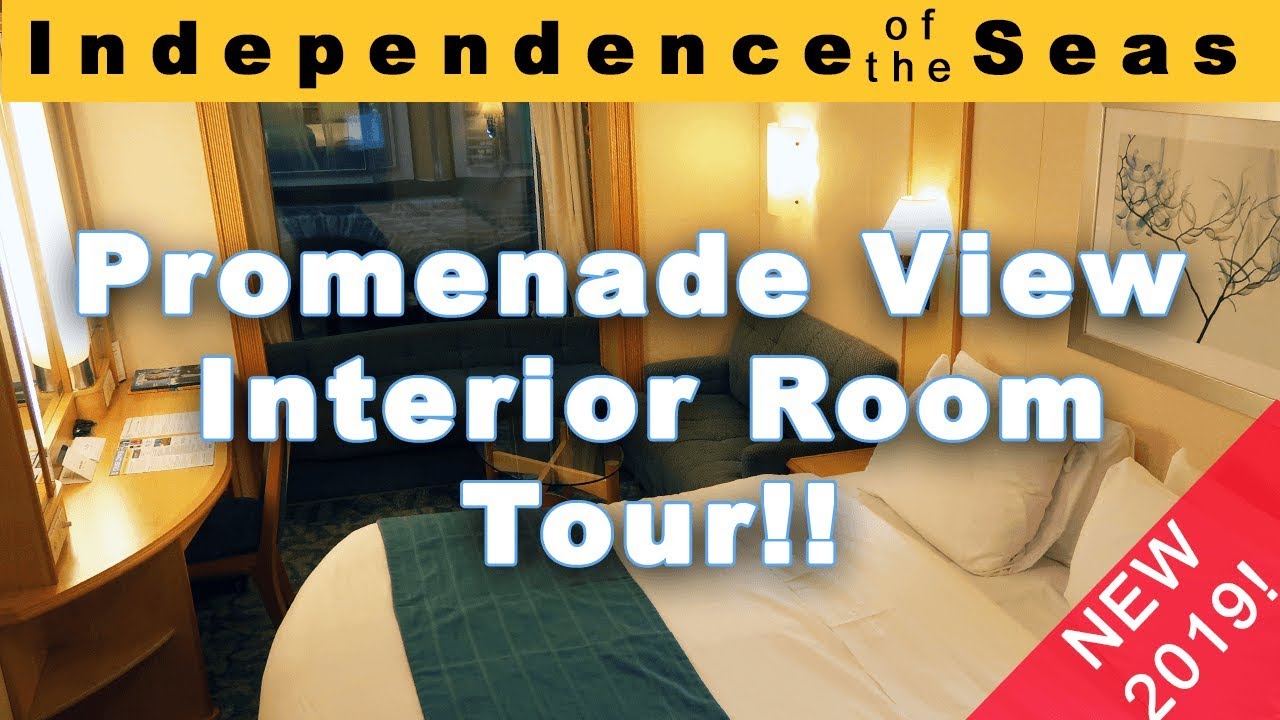 New Interior Promenade View Room Tour Independence Of The Seas 2019 Stateroom 6581