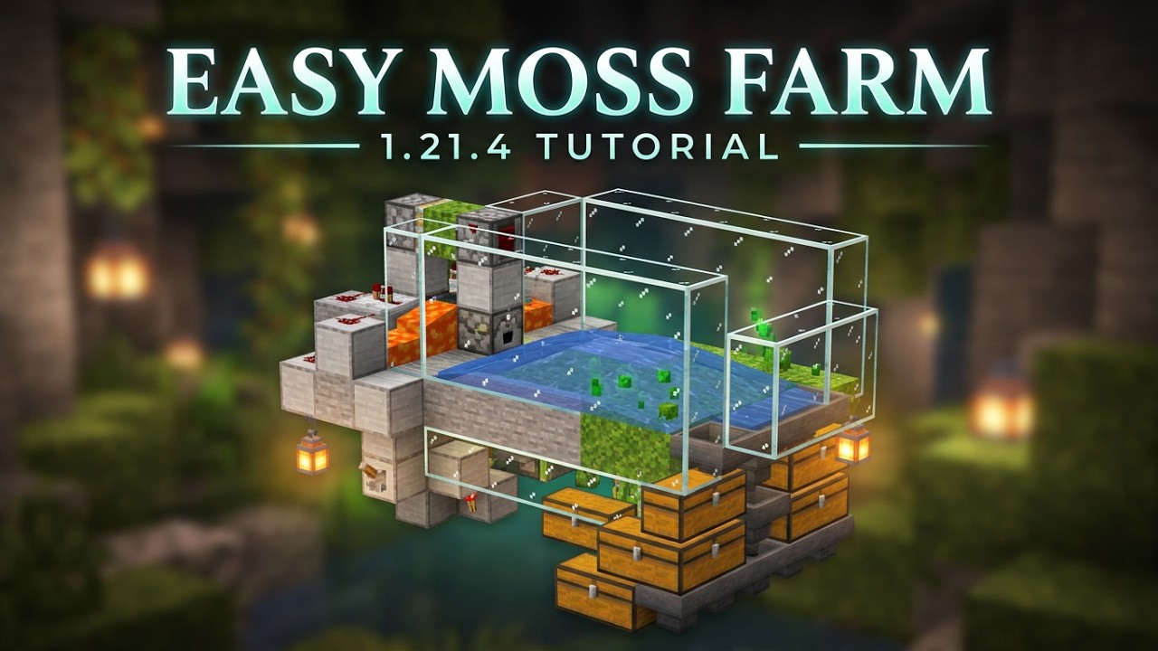 Minecraft Moss & Bonemeal Farm 1.21.4 Java Edition