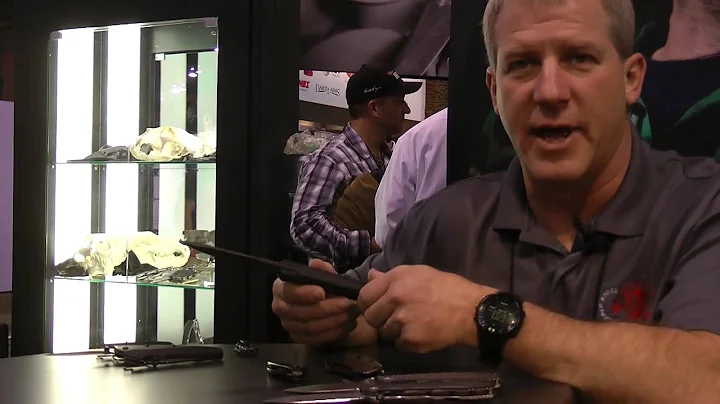 Rick Hinderer showcases his 2014 Kershaw/Zero Tolerance knives at SHOT Show in Las Vegas