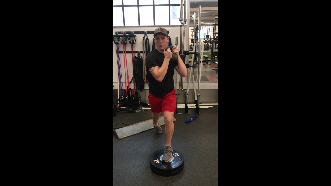FRONT FOOT ELEVATED GOBLET SPLIT SQUAT - YouTube