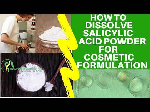 How To Dissolve Salicylic Acid Powder In Castor Oil, Glycerine, Sodium Lactate, Propanediol & Water