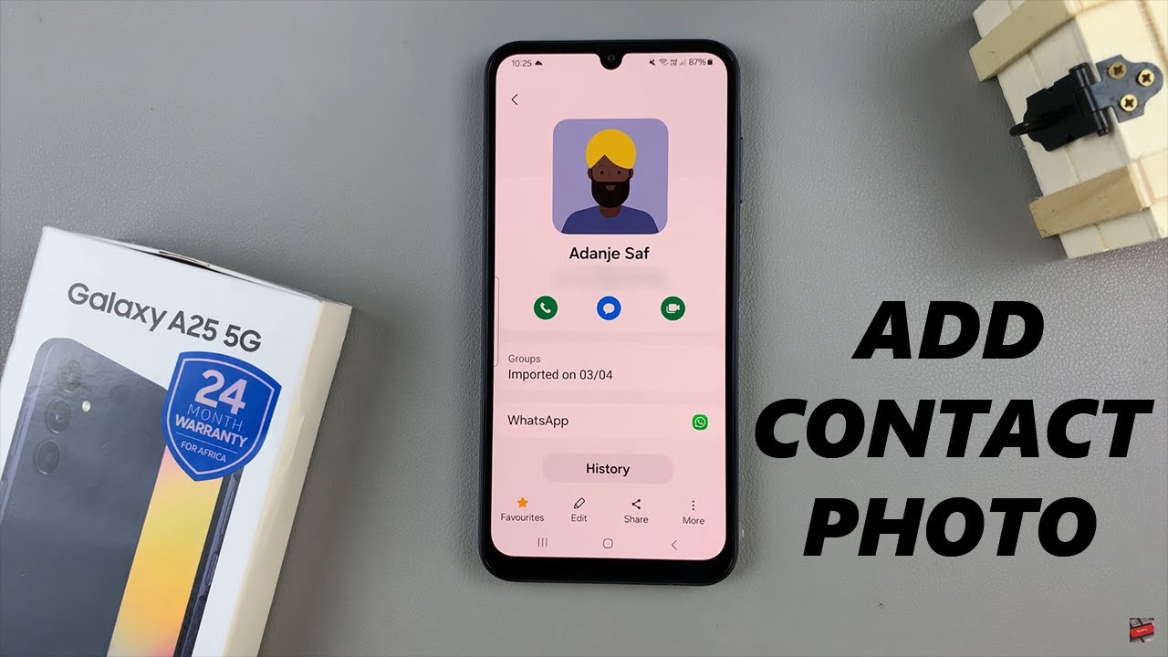 How To Add Contact Photo On Samsung Galaxy A25 5G