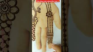 Jewellary Mehndi Design For Front Hand shorts shortvideo teej ganeshchaturthi2023 ytshorts
