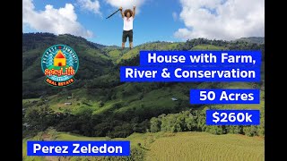 HOUSE 🏡 WITH FARM RIVER 💦 & CONSERVATION 🌳 REAL ESTATE 😎COSTA RICA 🇨🇷PROPERTY INVESTMENT 📈