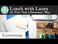 Live! Lunch with Laura Ep. 18: Encaustic Wax Painting Demo - Painting with Hot Wax! #NYEStreamathon