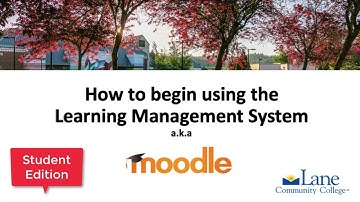 Start using the Learning Management System at Lane Community College as a Student