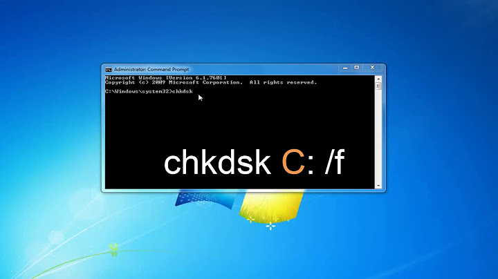 How do I run chkdsk in win7?